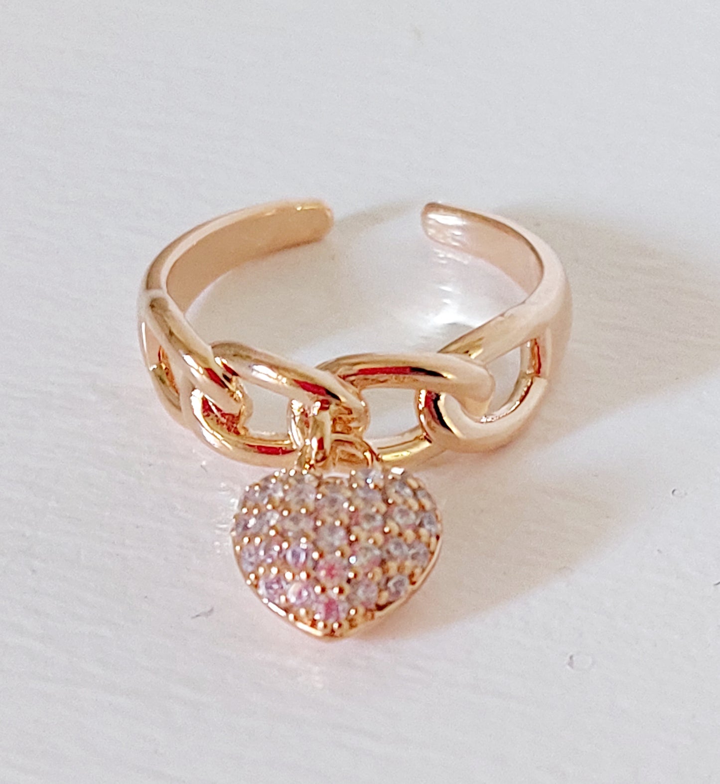 Anello Cuore brilluccicoso