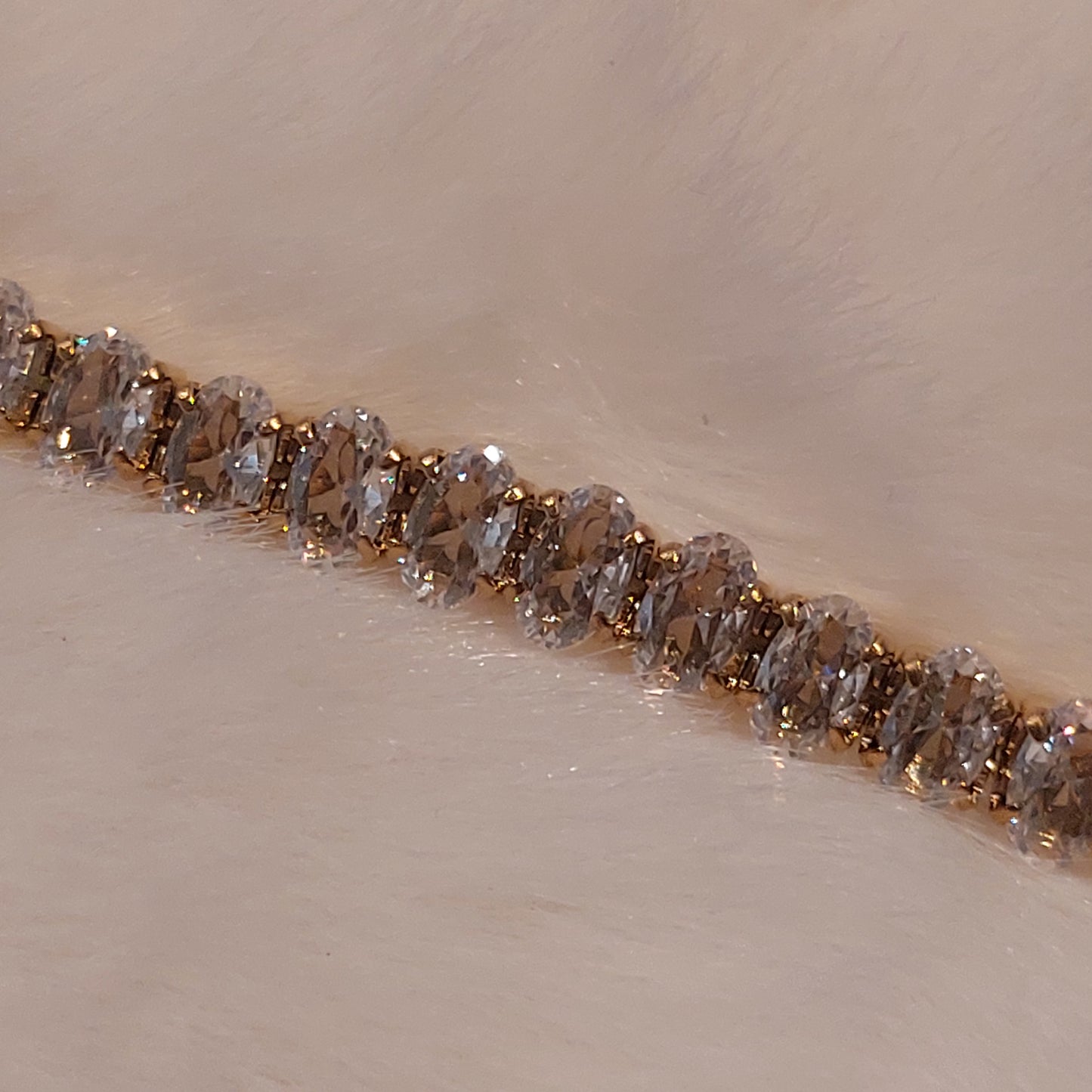 Collana choker con strass