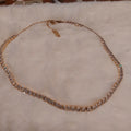 Collana Choker Minimalista con Strass – Chiusura a Cursore