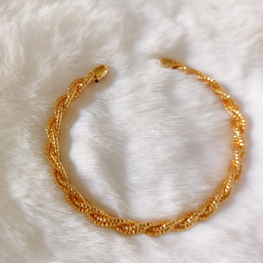 Braccialetto rigido torchon aperto.