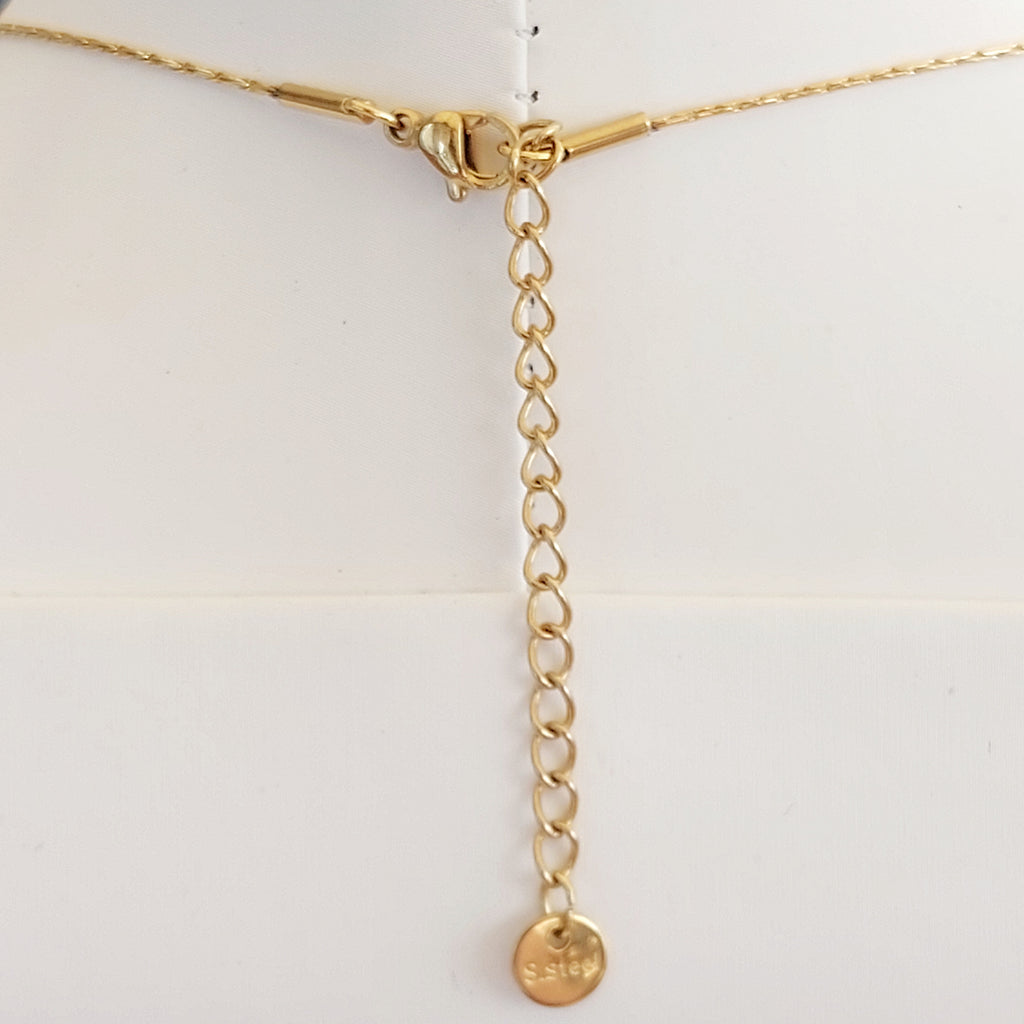 Collana Perle in Acciaio Inossidabile – Gold e Silver