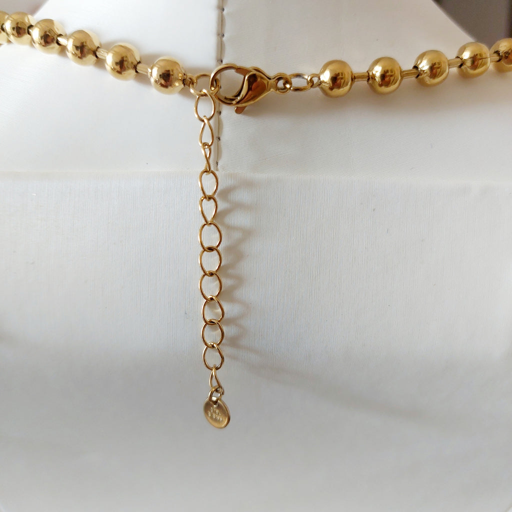 Collana Ovale Nacre Gold