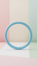 Bracciale minimalista finitura blu ghiaccio