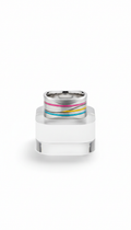 Anelli stacking in acciaio lucido