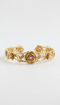 Bracciale oro motivo floreale